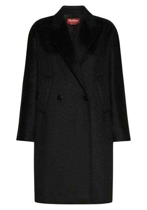 Max Mara Studio Women's MSTMASTRO Black Virgin Wool Double-Breasted Coat Max Mara Studio |  | 2626016071600013
